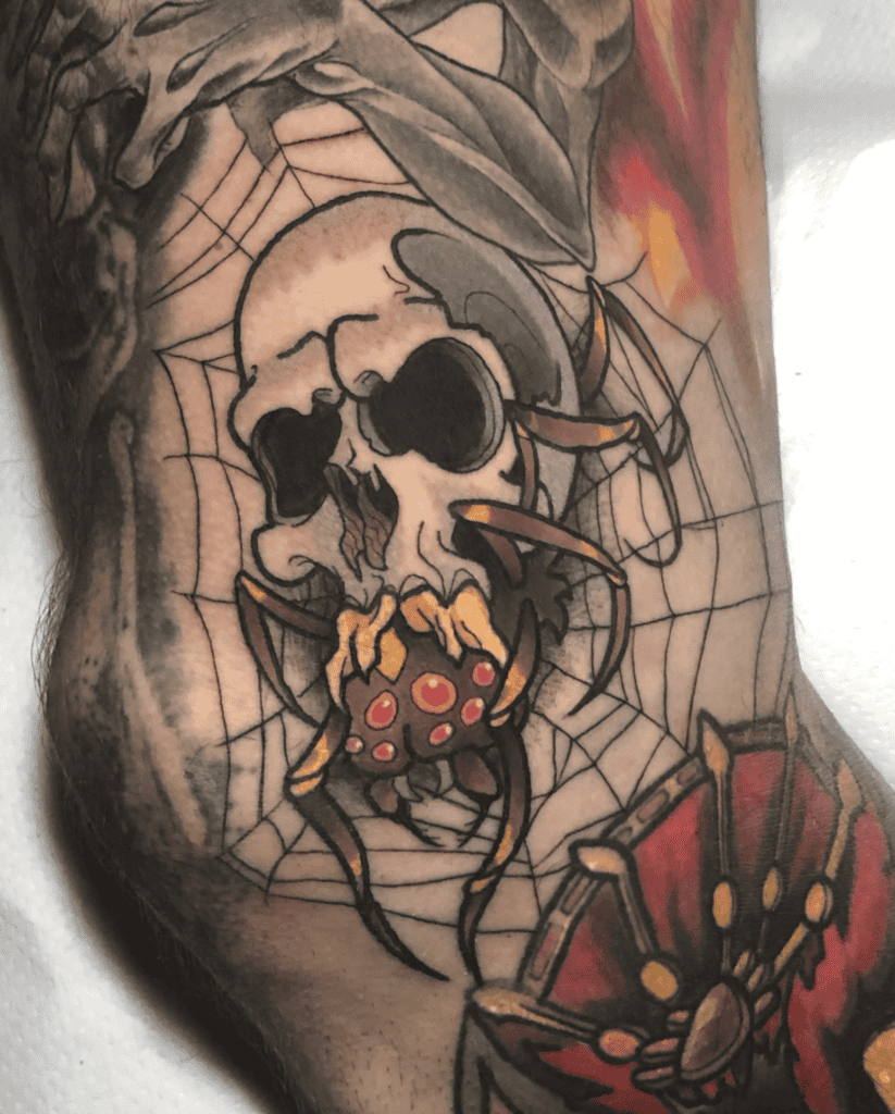 Skulltula Creepy Spider Tattoo