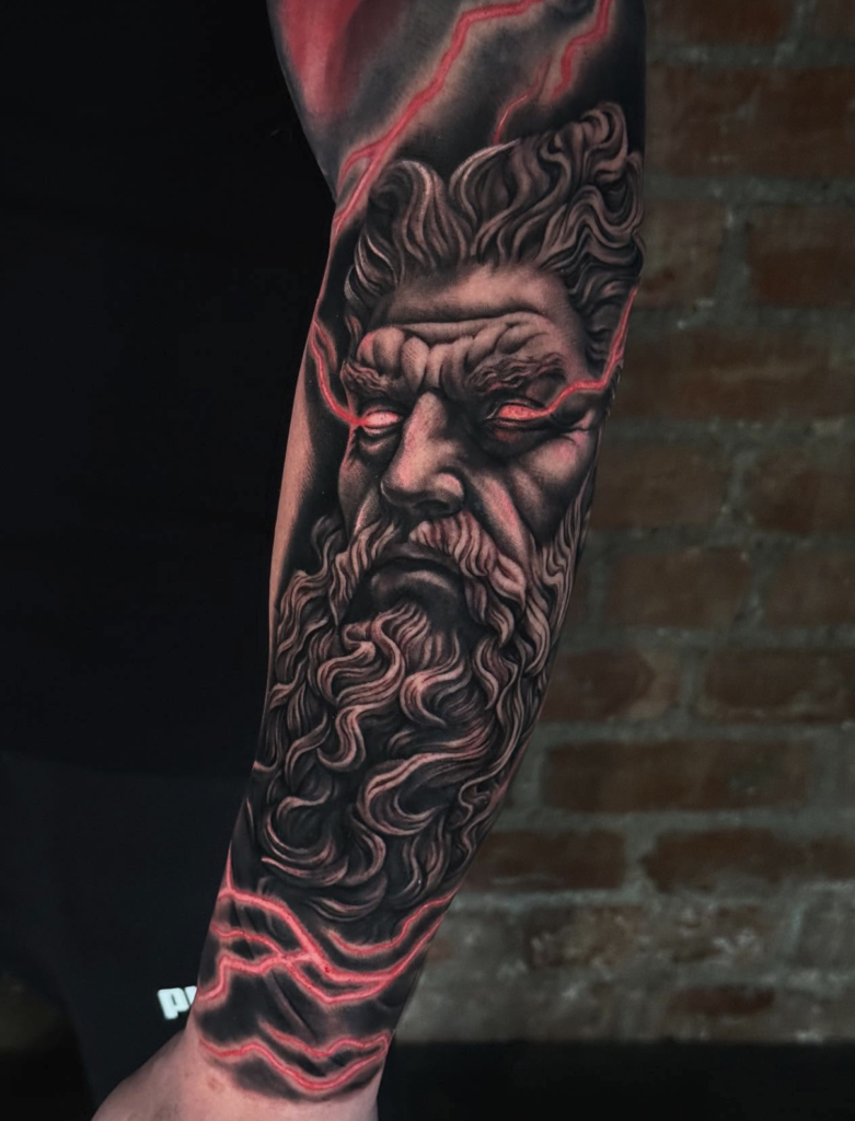 Jupiter Power Roman Mythology Tattoo