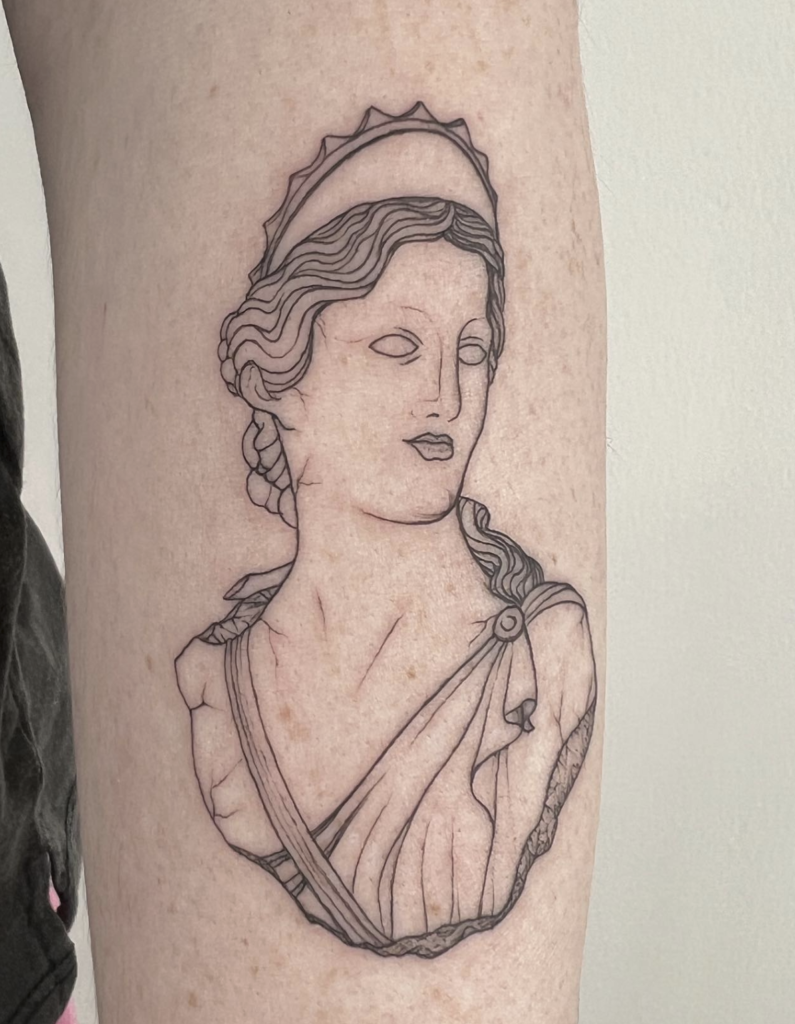 Juno Goddess Roman Mythology Tattoo