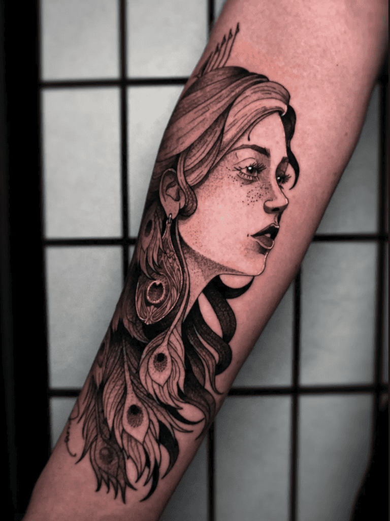 Juno Roman Mythology Tattoo