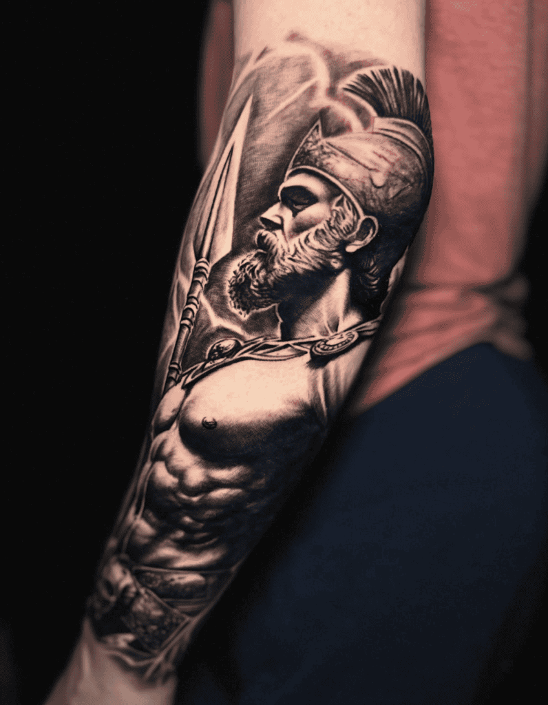 Mars Roman Mythology Tattoo