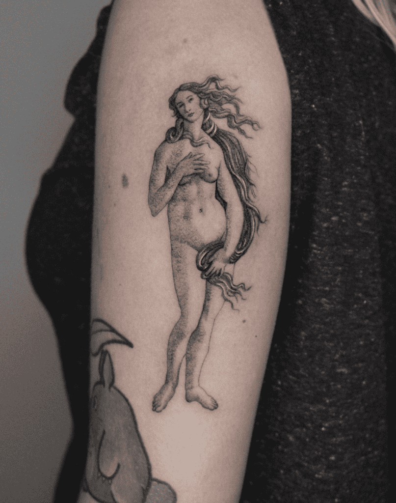 Venus Birth Roman Mythology Tattoo
