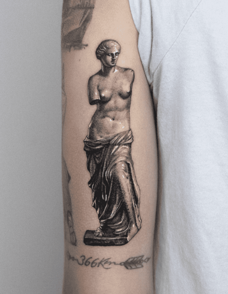 Venus di Milo Roman Mythology Tattoo
