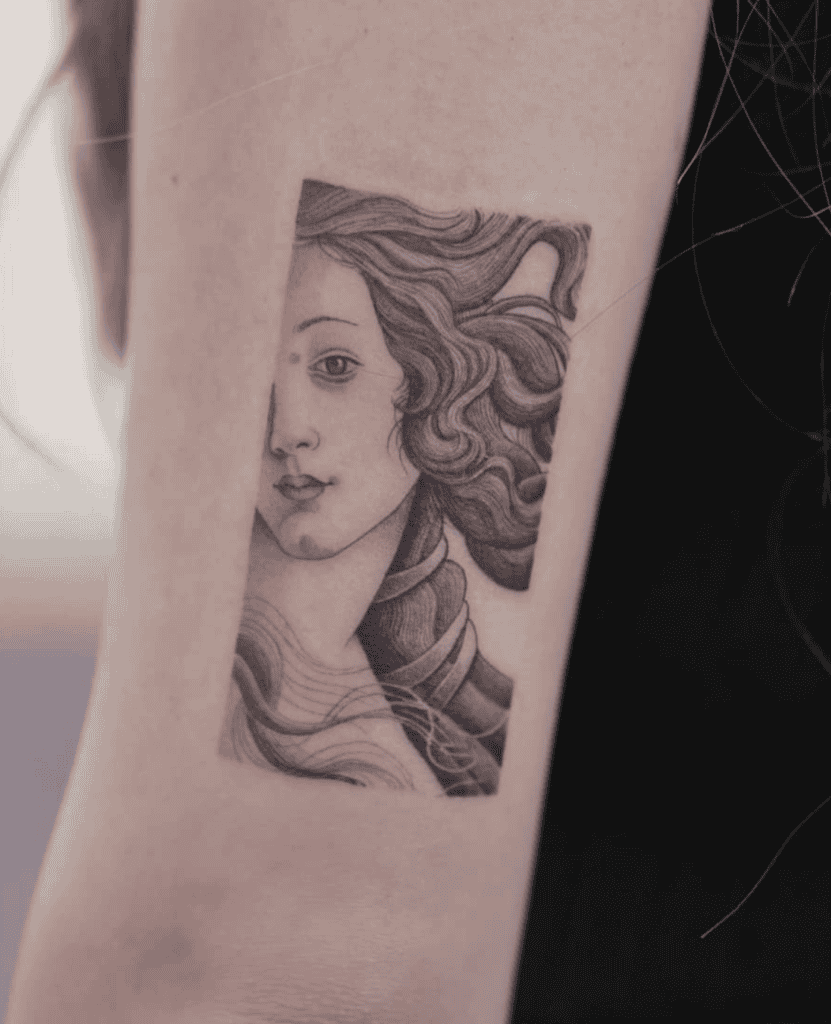 Venus Frame Roman Mythology Tattoo