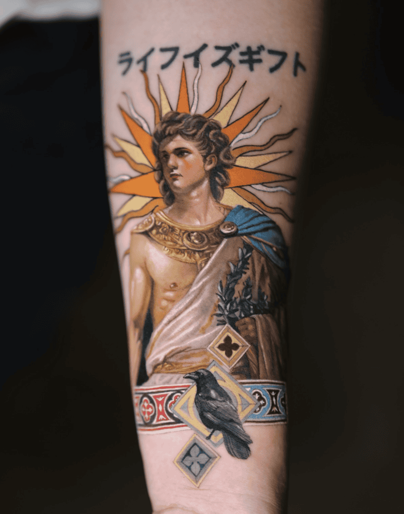 Apollo Collage Roman Mythology Tattoo
