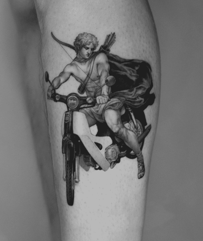 Apollo Cub Roman Mythology Tattoo