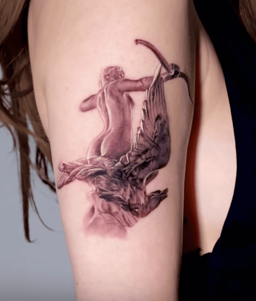 Diana Bow Roman Mythology Tattoo