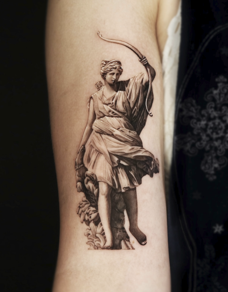 Diana Roman Mythology Tattoo