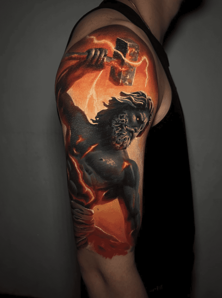 Vulcan God Roman Mythology Tattoo