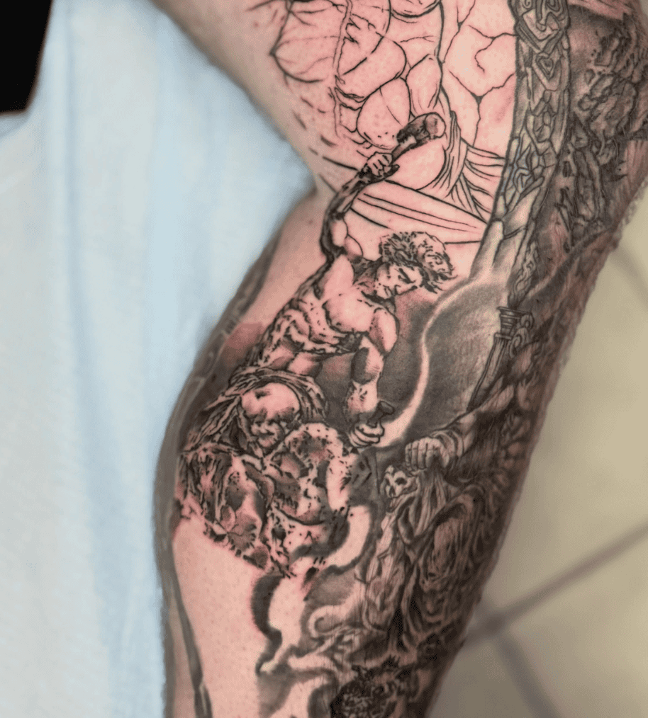 Vulcan Roman Mythology Tattoo