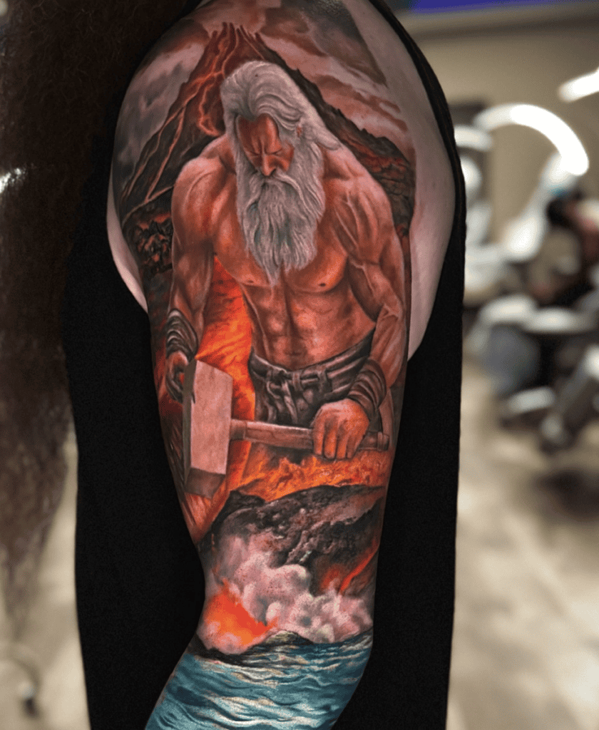 Vulcan Smith Roman Mythology Tattoo