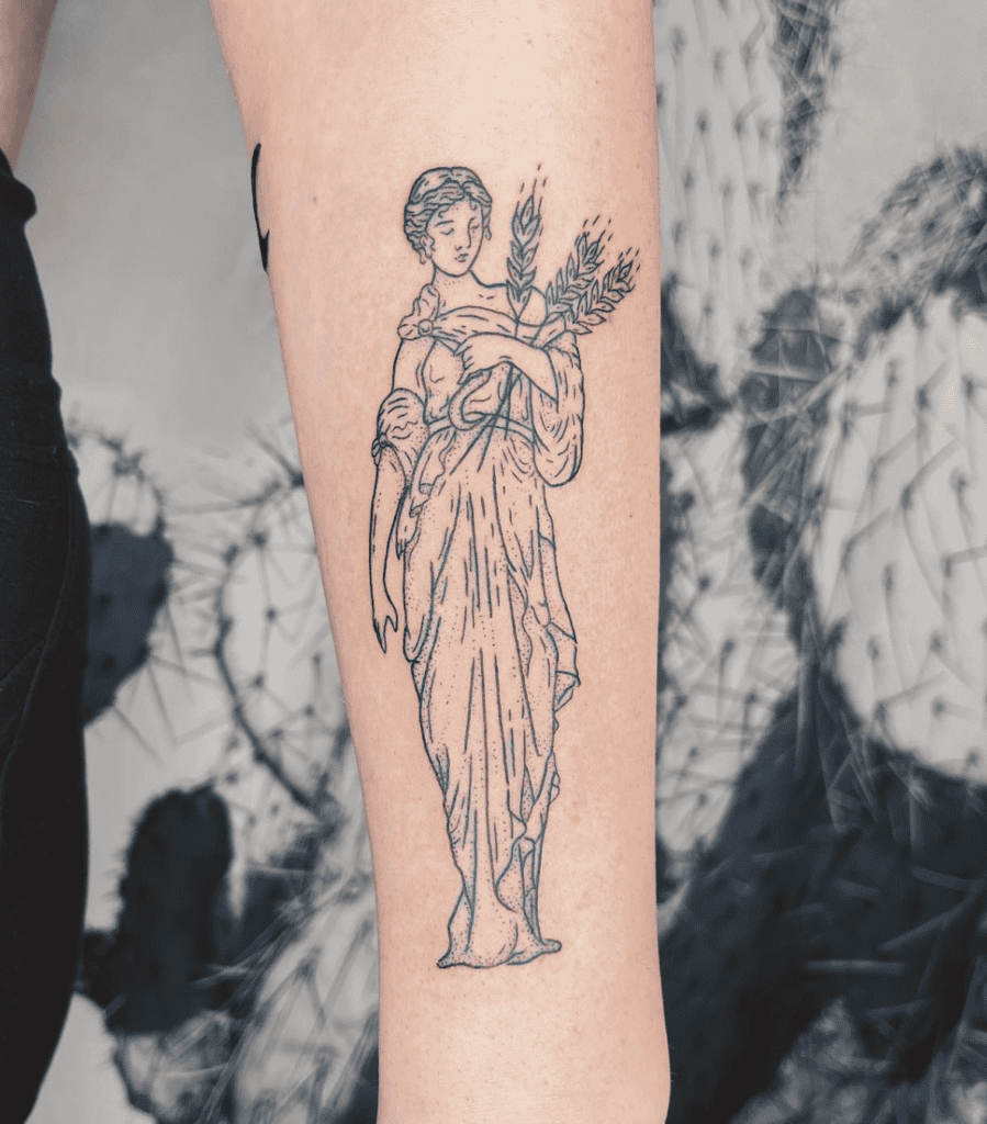 Ceres Roman Mythology Tattoo