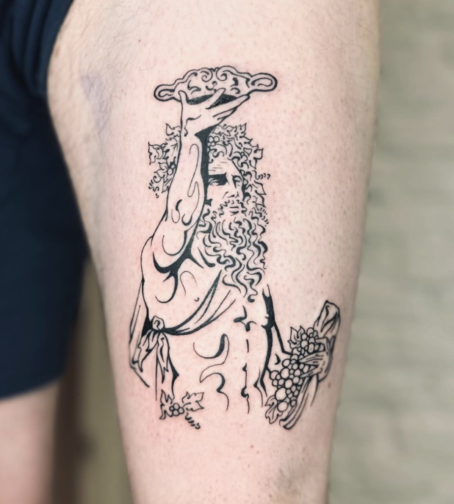 Bacchus Roman Mythology Tattoo
