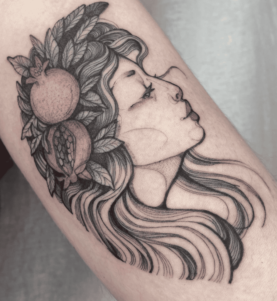 Proserpina Goddess Roman Mythology Tattoo