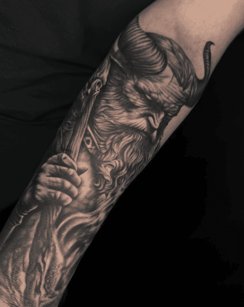 Pluto Roman Mythology Tattoo