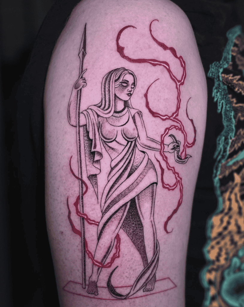 Vesta Roman Mythology Tattoo