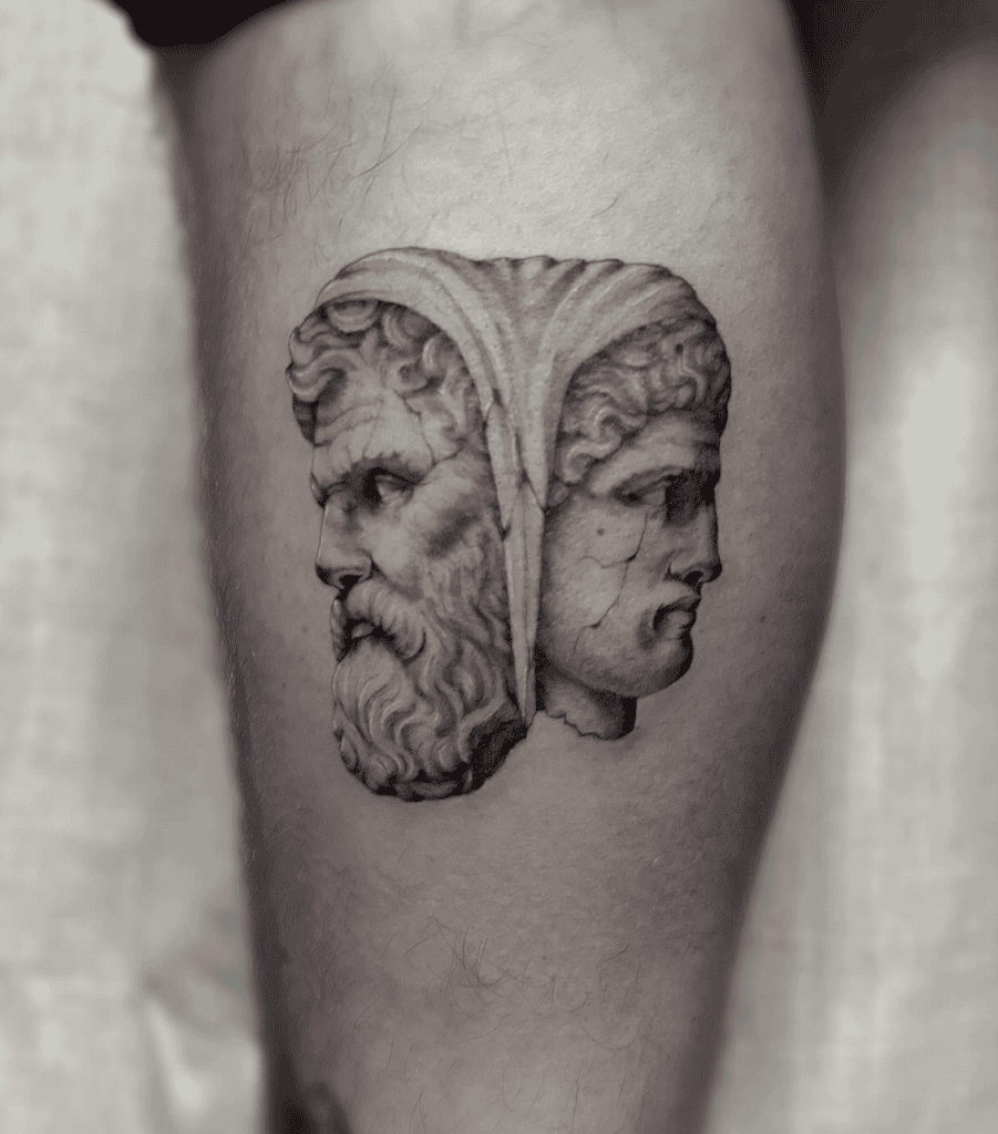 Janus Roman Mythology Tattoo