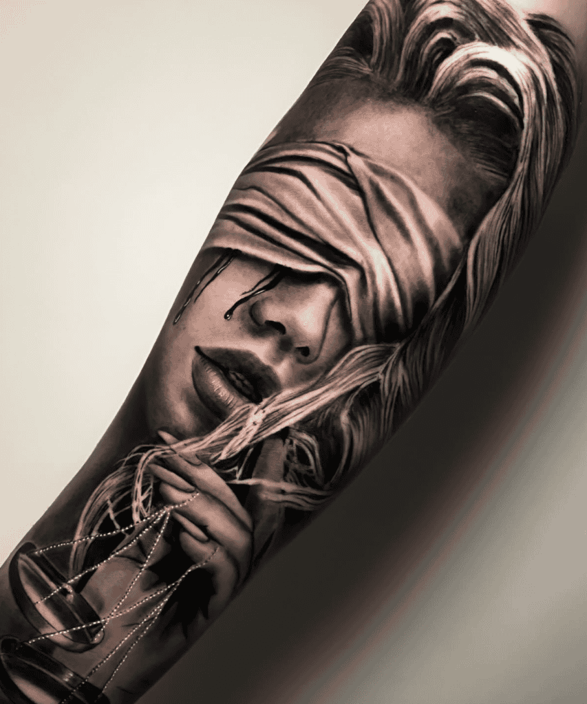 Fortuna Goddess Roman Mythology Tattoo