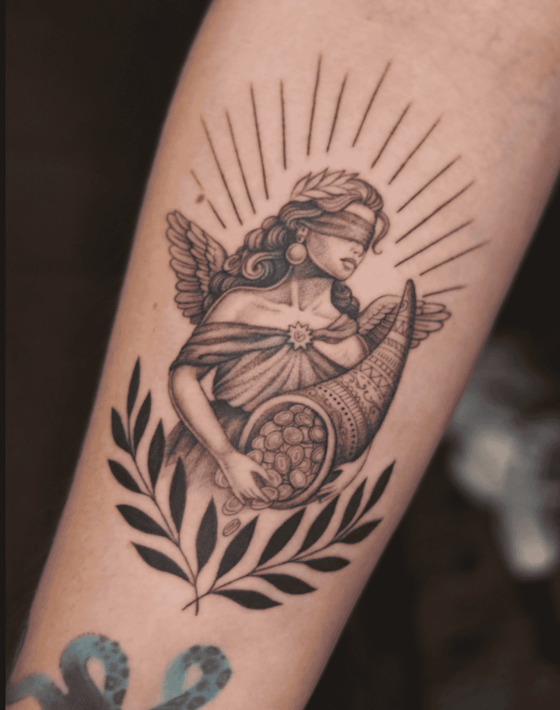 Fortuna Roman Mythology Tattoo