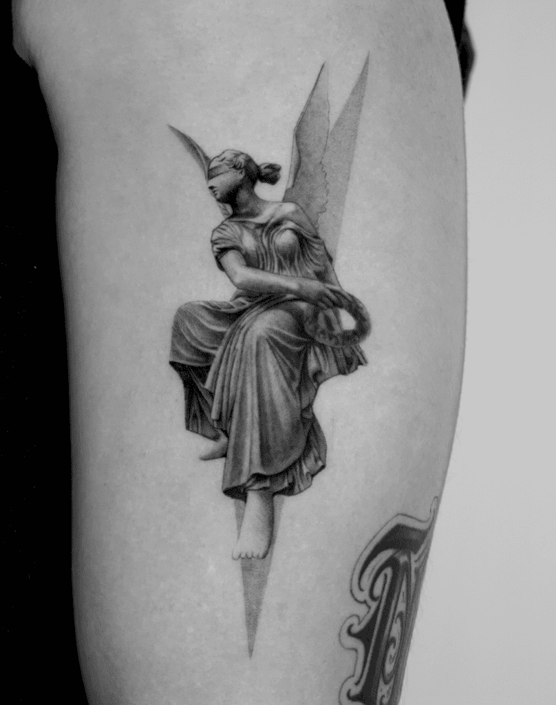 Victoria Goddess Roman Mythology Tattoo