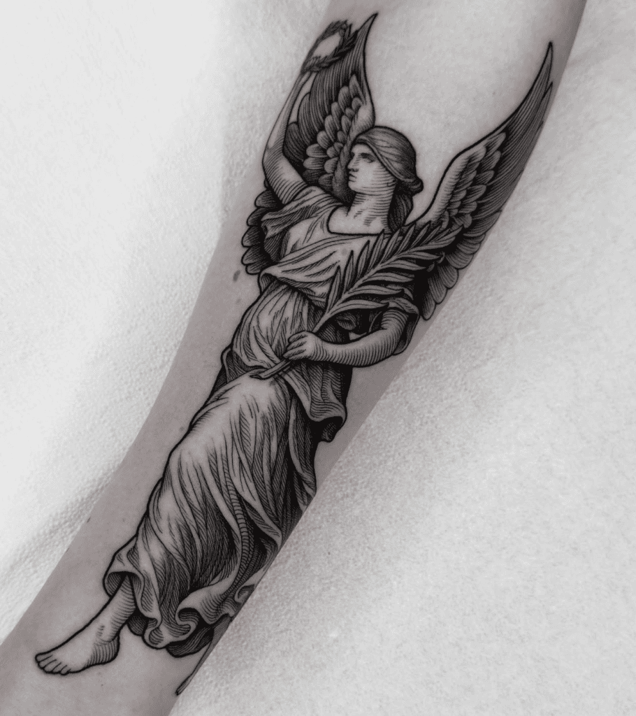 Victoria Wings Roman Mythology Tattoo
