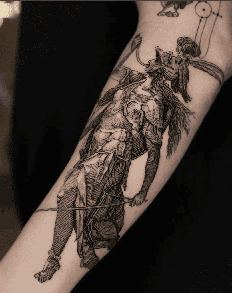 Bellona Roman Mythology Tattoo