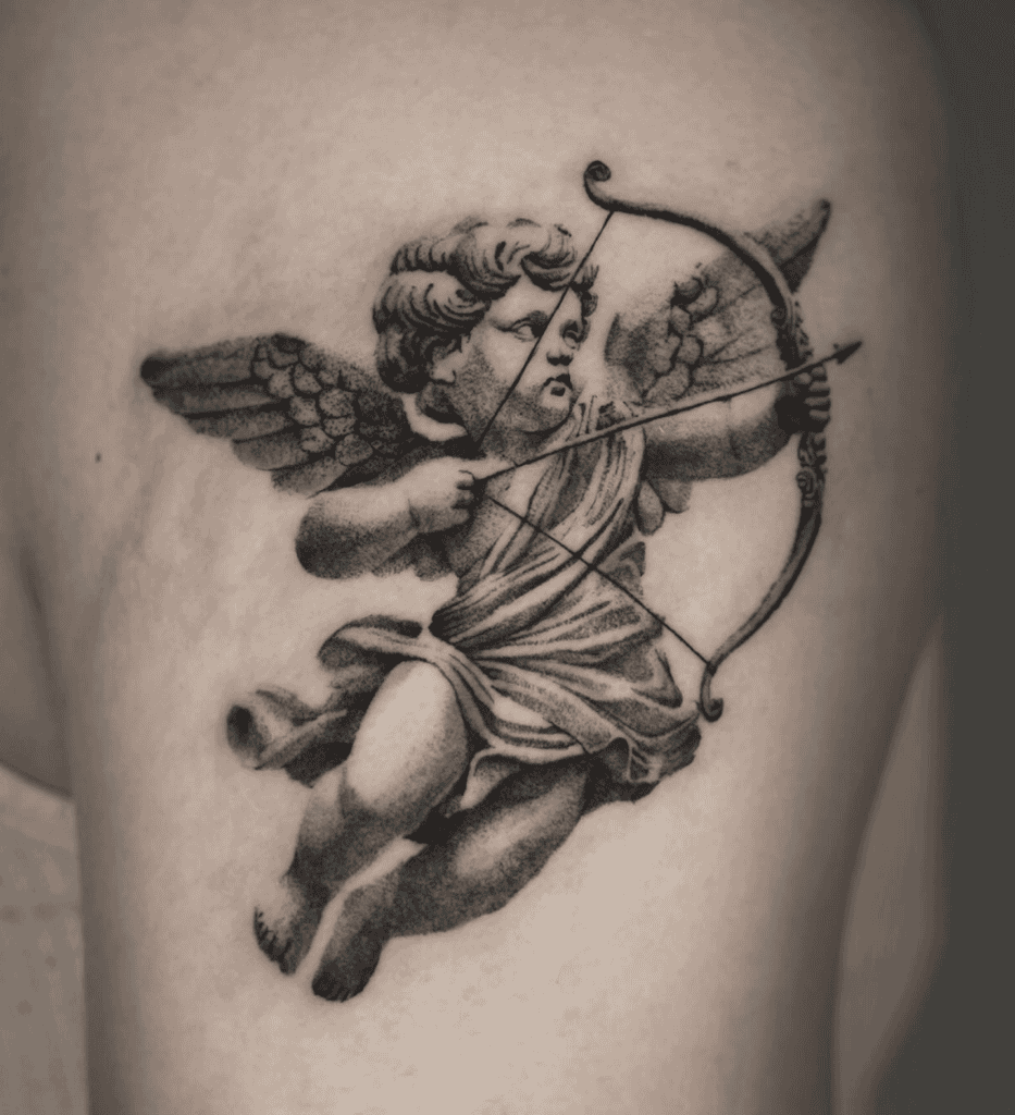 Cupid Arrow Roman Mythology Tattoo