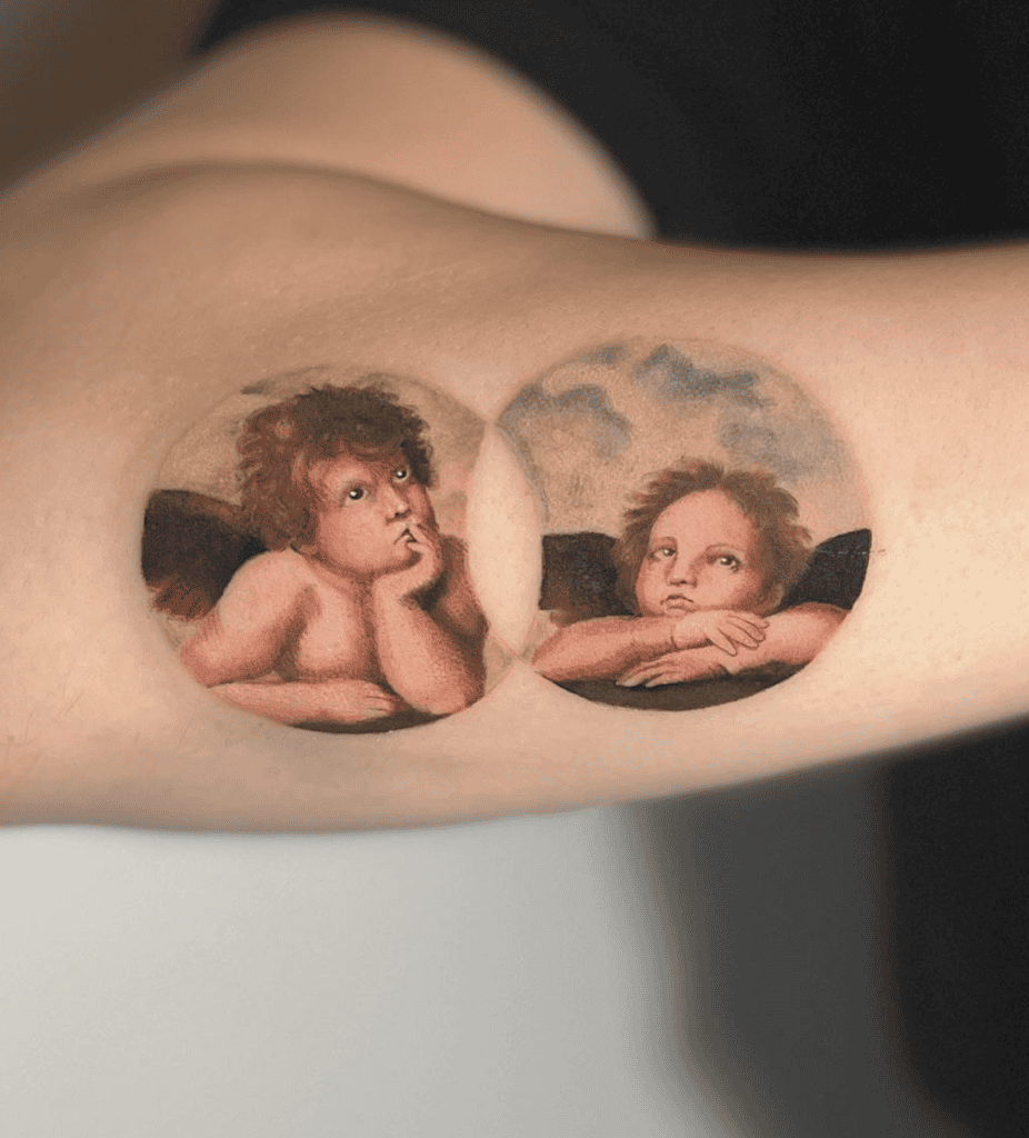 Cupid Painting Roman Mythology Tattoo