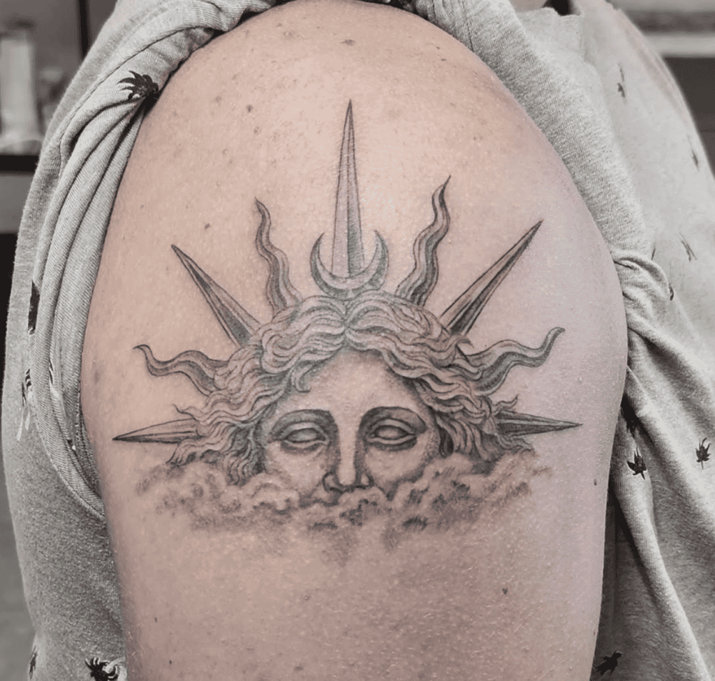 Sol Roman Mythology Tattoo