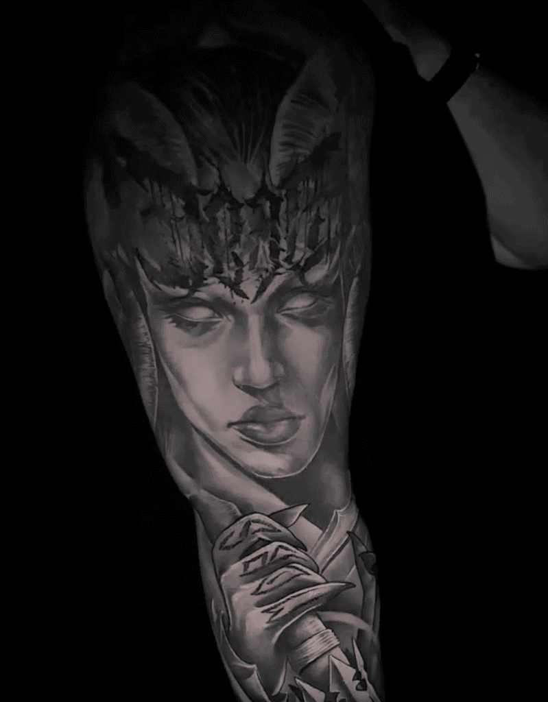 Mors Roman Mythology Tattoo
