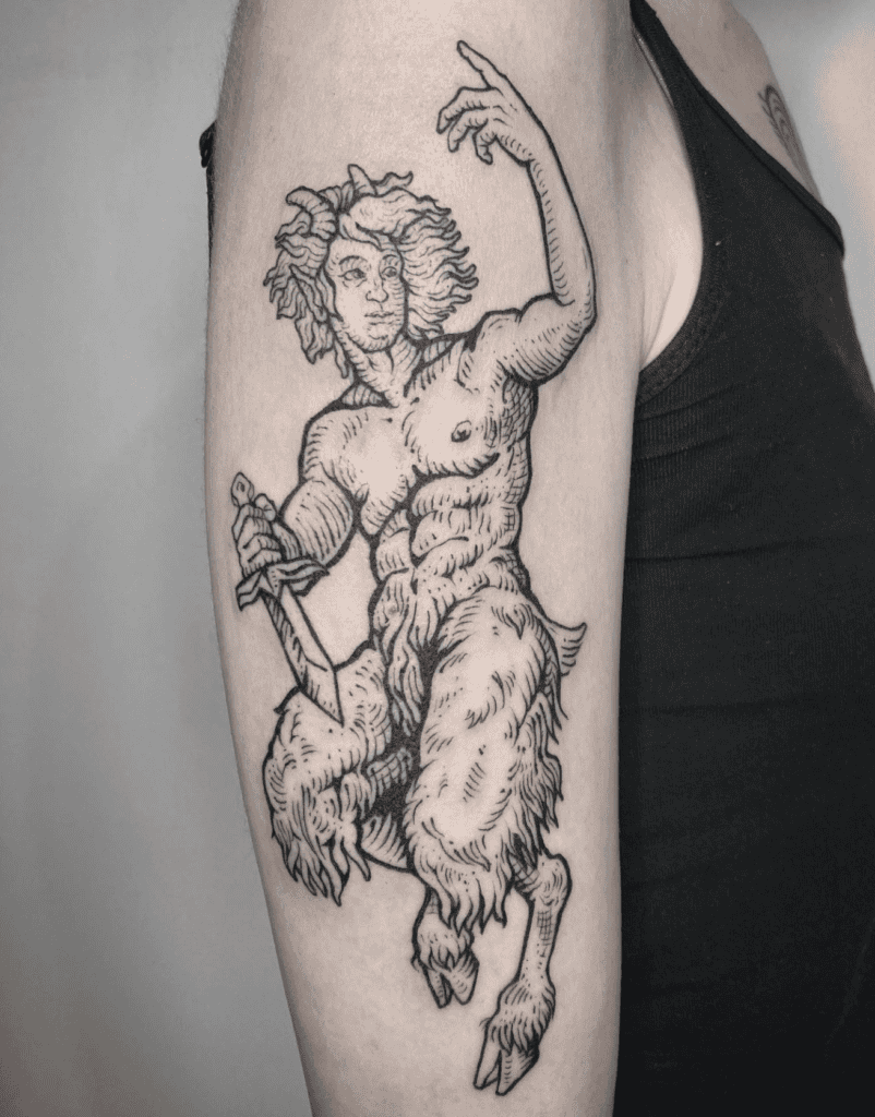 Faun Roman Mythology Tattoo