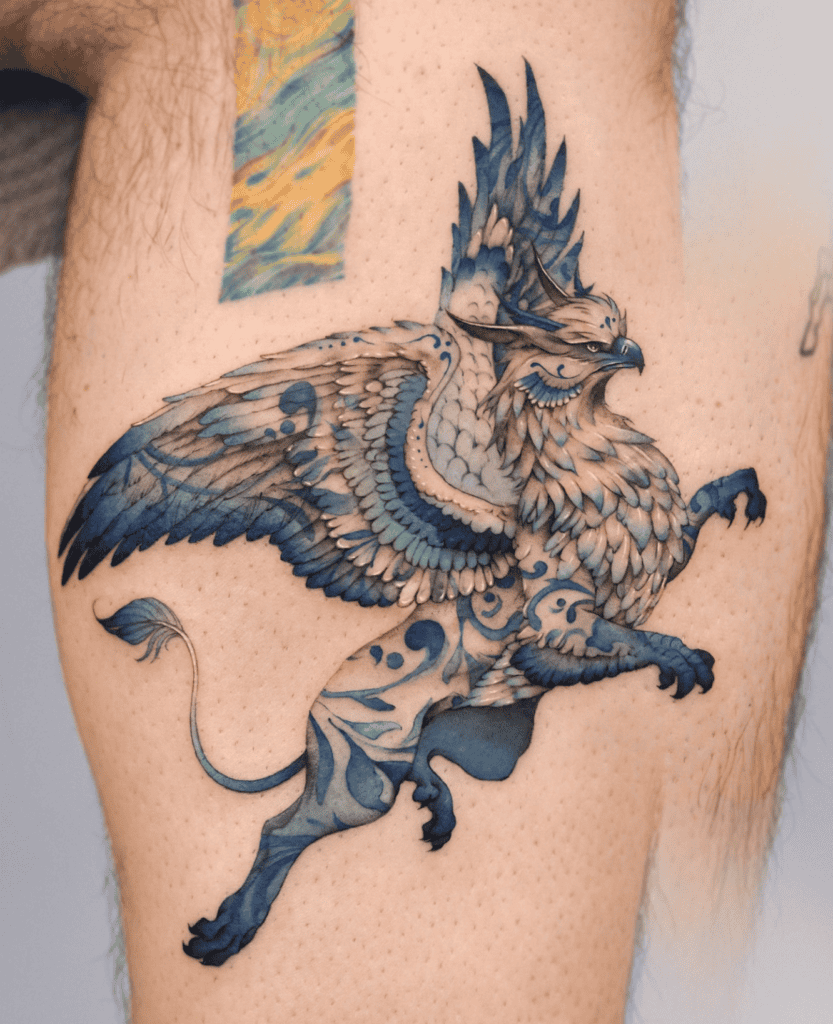 Griffin Porcelain Roman Mythology Tattoo