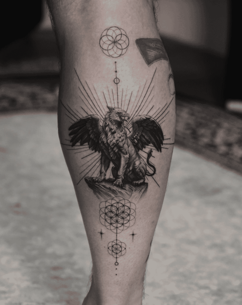Griffin Roman Mythology Tattoo