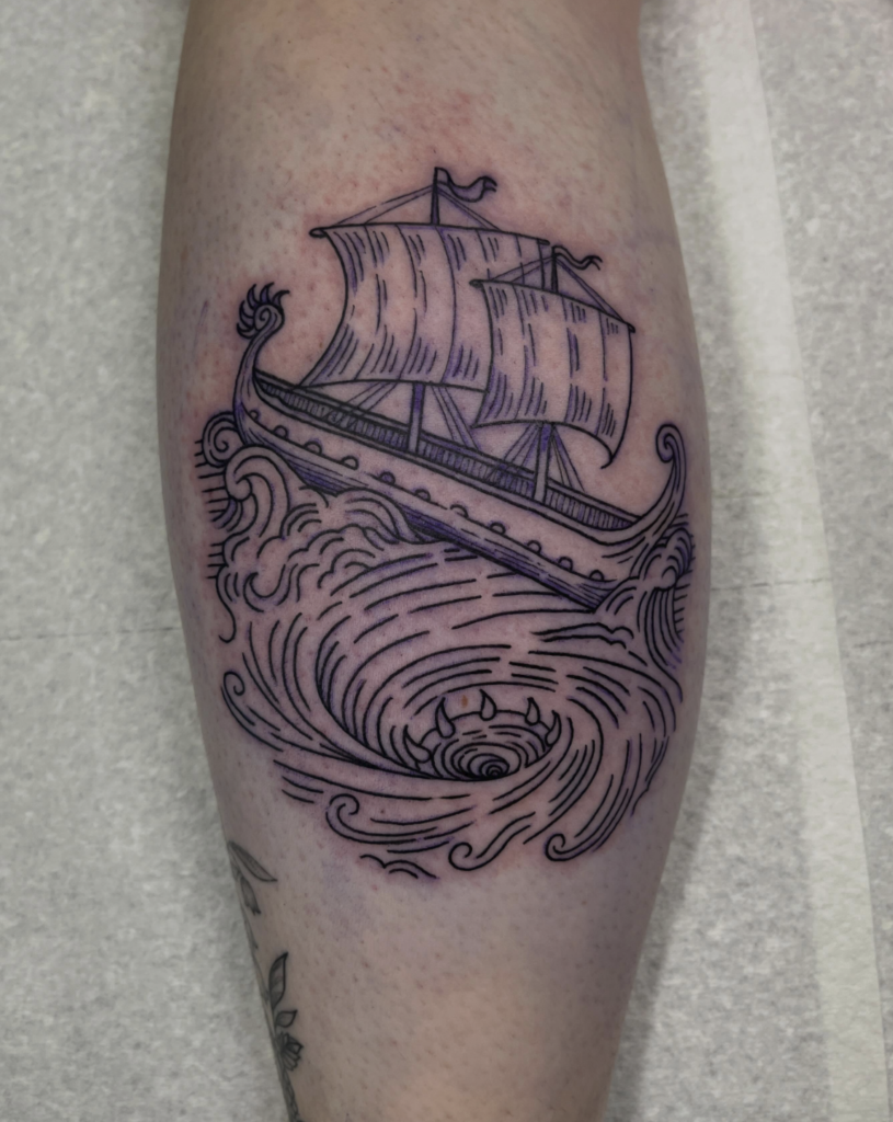 Charybdis Roman Mythology Tattoo