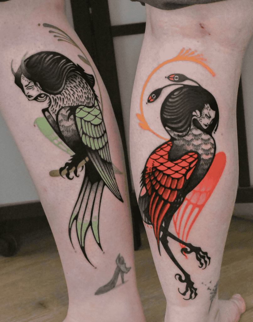 Harpy Roman Mythology Tattoo