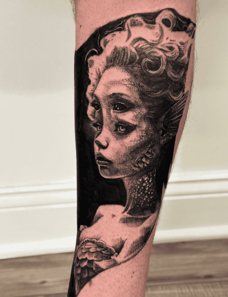 Sirens Eyes Roman Mythology Tattoo