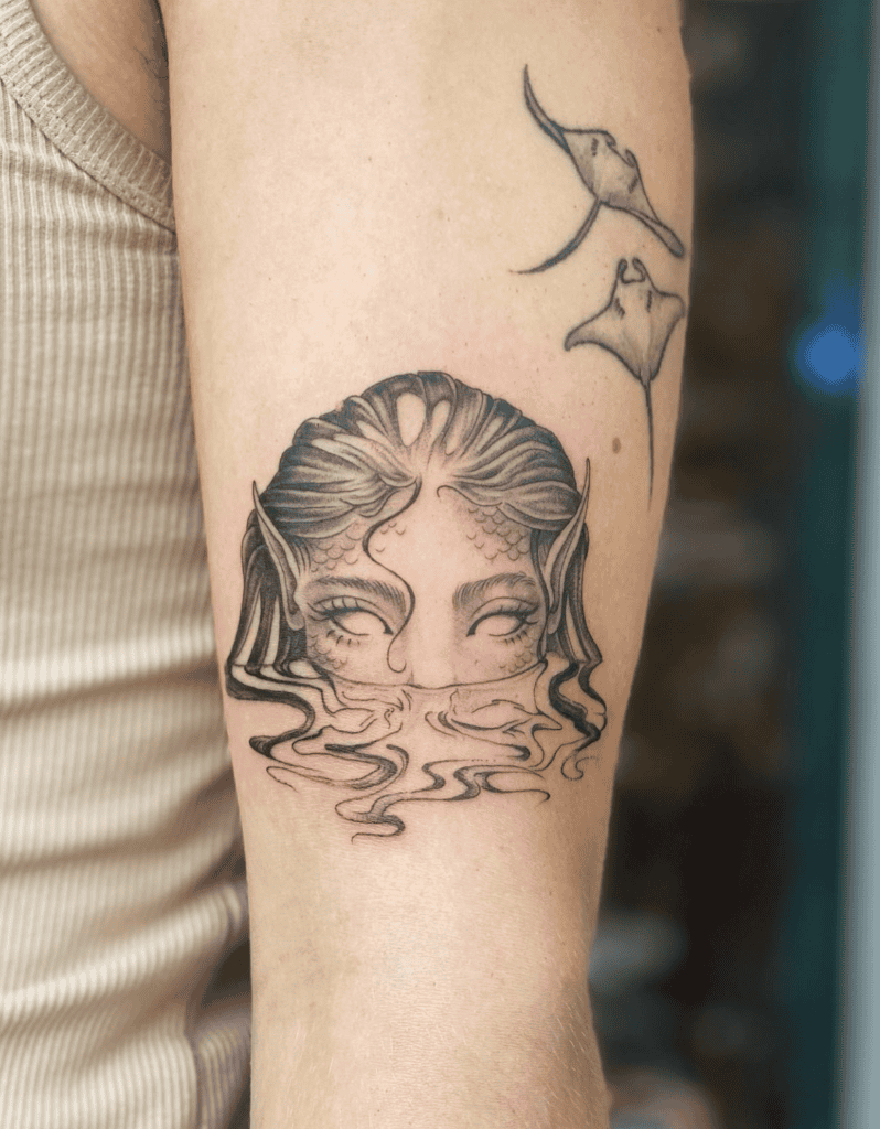 Sirens Water Roman Mythology Tattoo