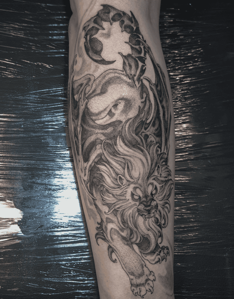 Manticore Roman Mythology Tattoo