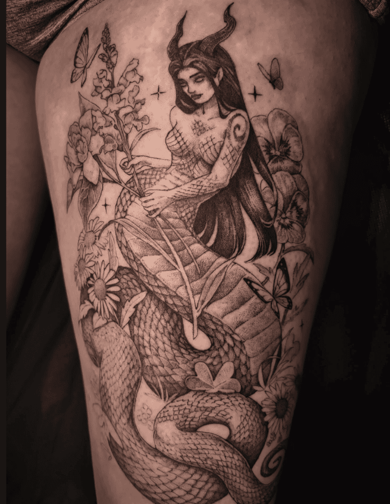 Lamia Roman Mythology Tattoo