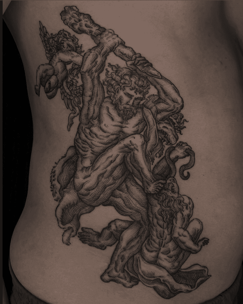 Cacus Roman Mythology Tattoo