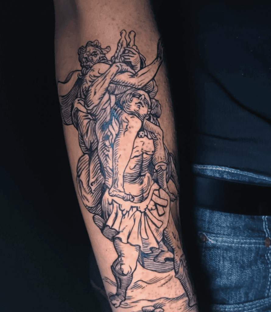 Aeneas Roman Mythology Tattoo