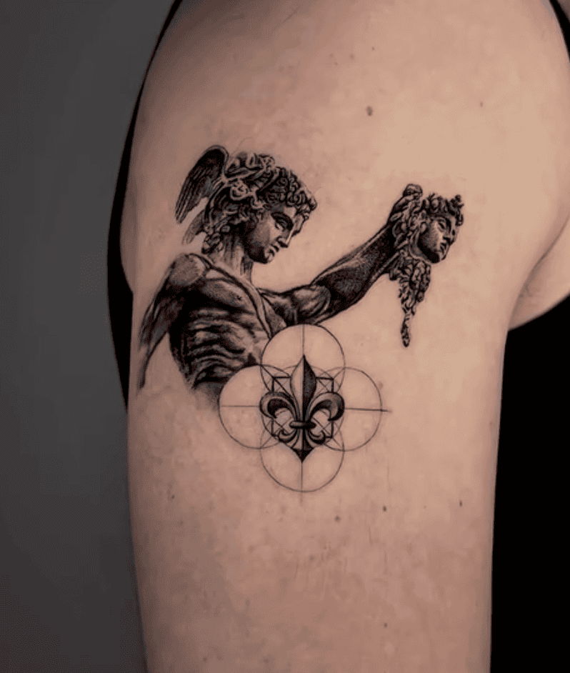 Perseus Medusa Roman Mythology Tattoo