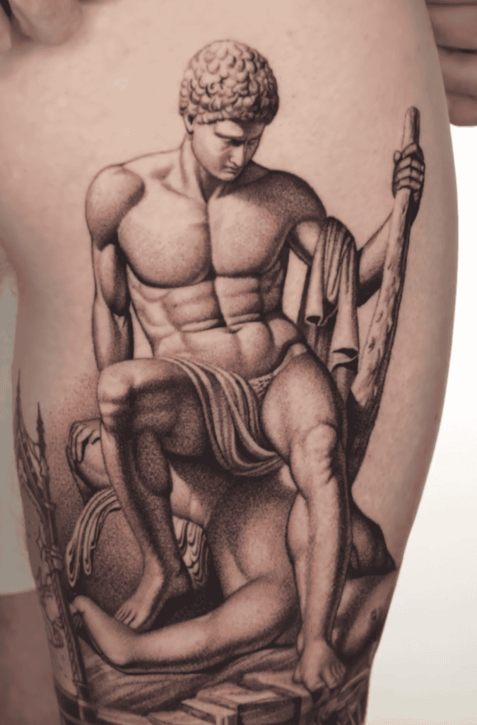 Theseus Roman Mythology Tattoo