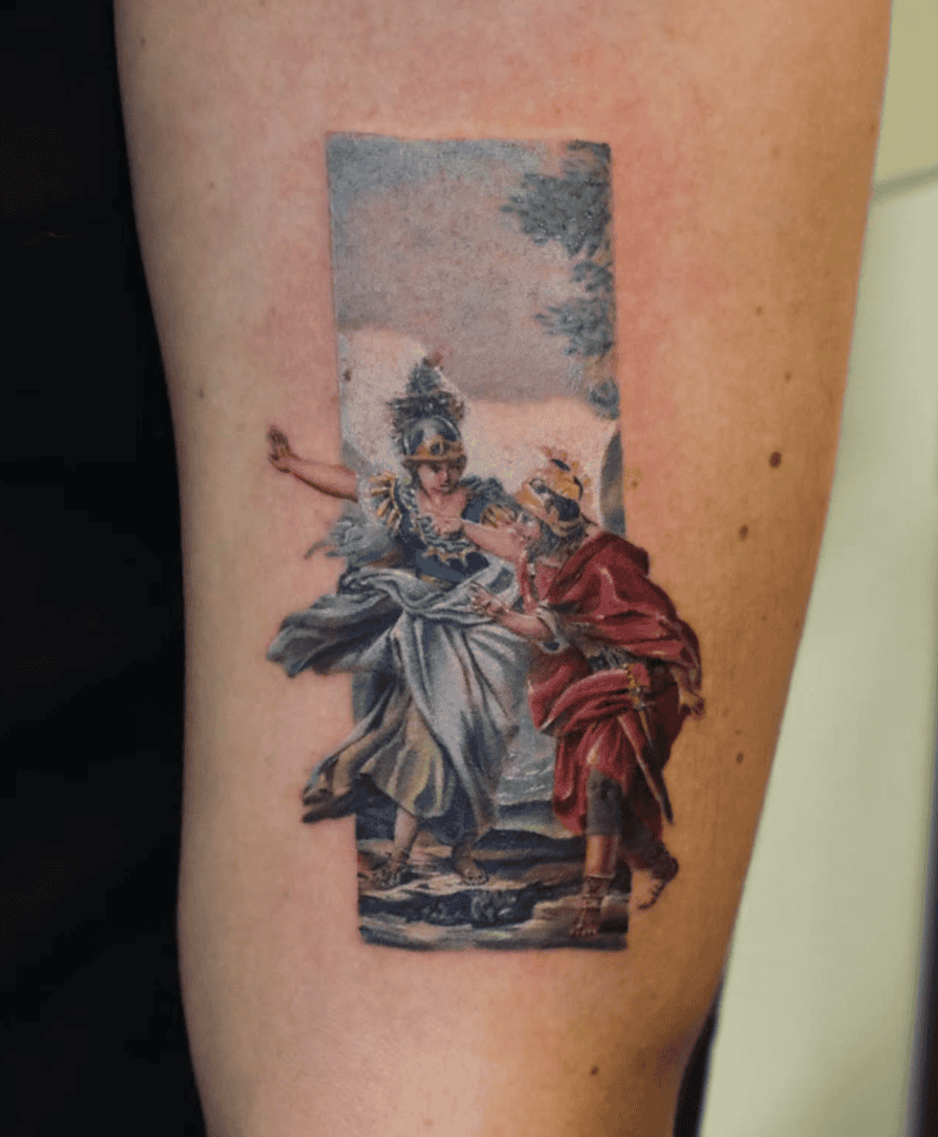 Odysseus Frame Roman Mythology Tattoo