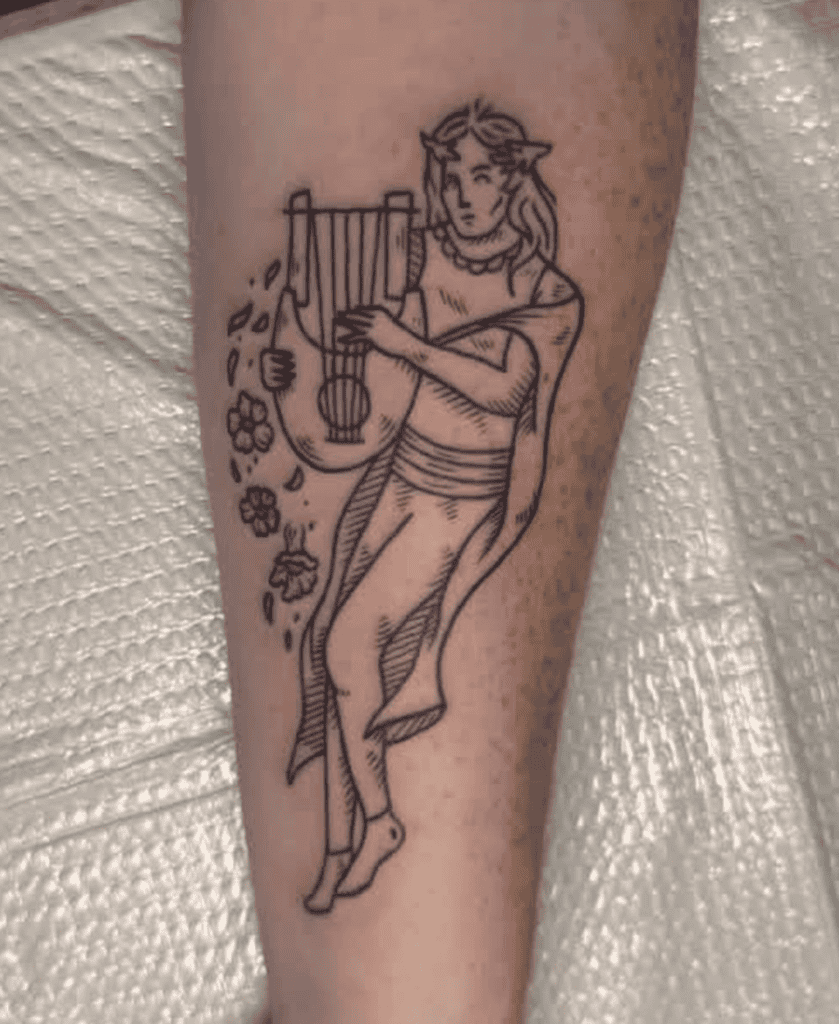 Orpheus Music Roman Mythology Tattoo