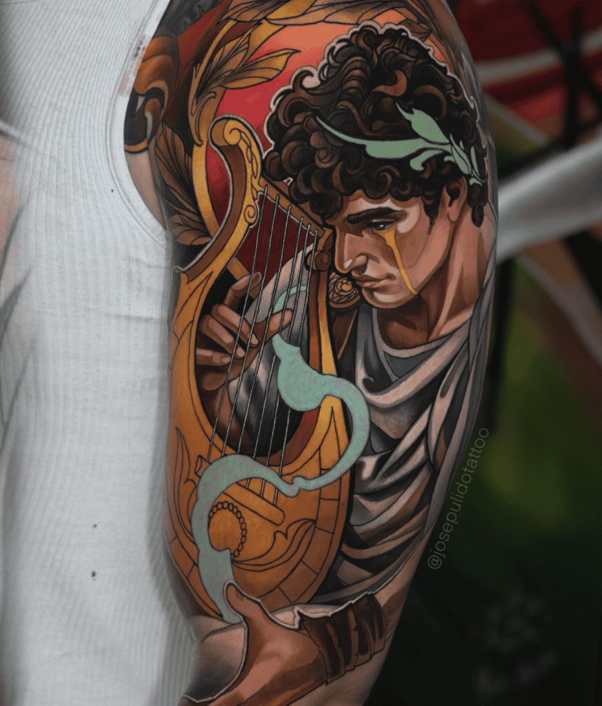 Orpheus Roman Mythology Tattoo