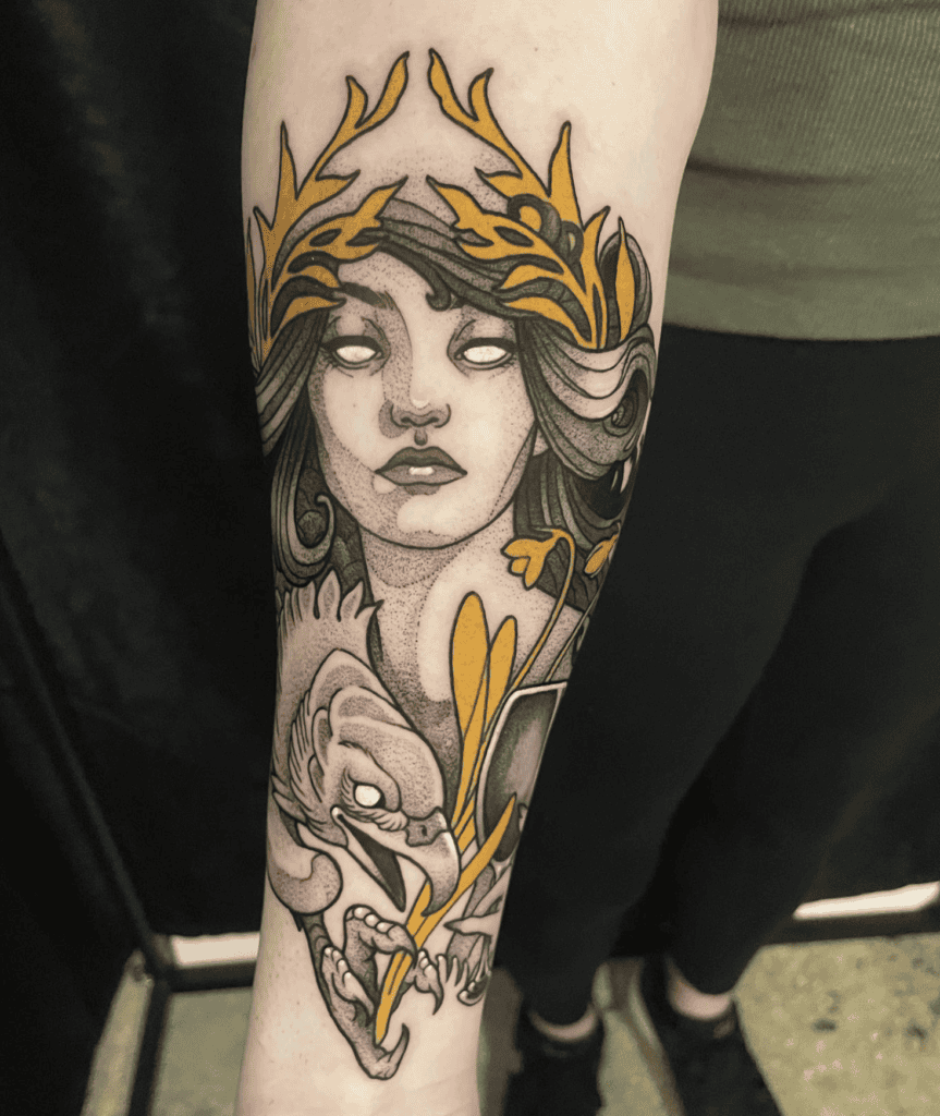 Circe Goddess Roman Mythology Tattoo