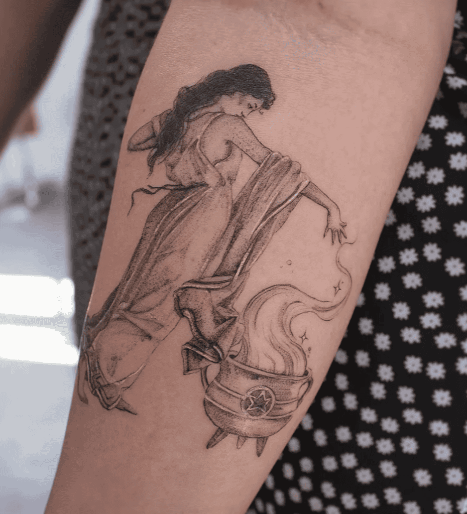 Circe Spell Roman Mythology Tattoo