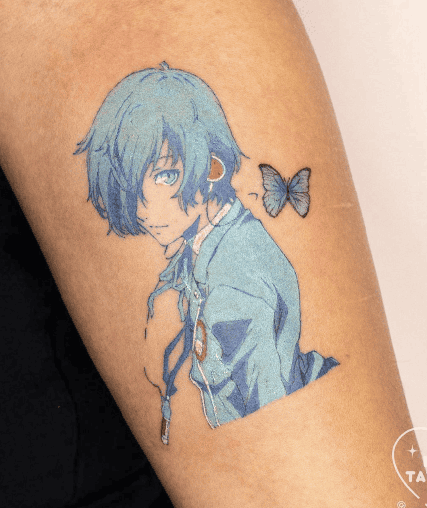 Makoto Yuki Blue Persona Tattoo