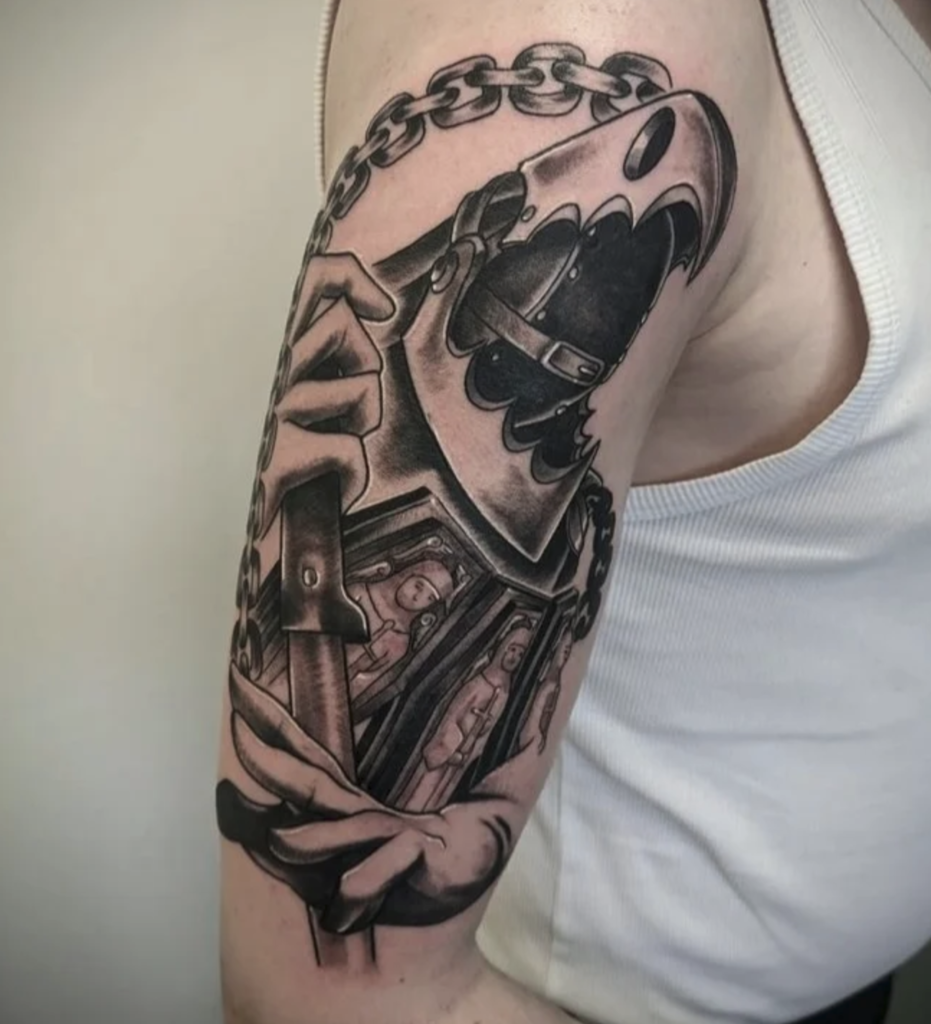 Thanatos Blade Persona Tattoo